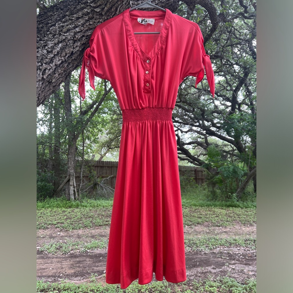 Coral Disco Dress by Jody of CA